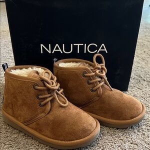 Nautica Kids Dulverton-T / Chestnut Suede Lace Up Bootie